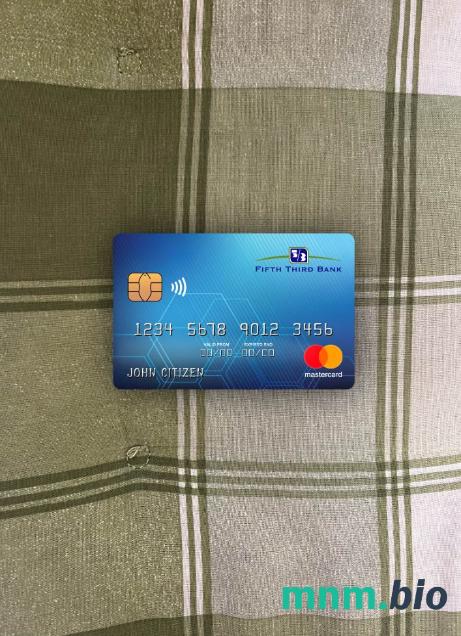 USA Fifth Third bank wygląd zdjęcia mastercard skan PSD + zdjęcie